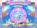 Comfort inspirational art print featuring angels, doves, stars, and the words of Isaiah 40:1