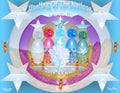 Healing Of The Nations Tree Of Life inspirational art print featuring colorful globes, the Tree of Life, angels, doves, and Jesus carrying the cross