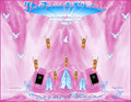 The Spirit of Wisdom Christian art print featuring angels, doves, praying hands and Holy Bibles on pink and lavender background